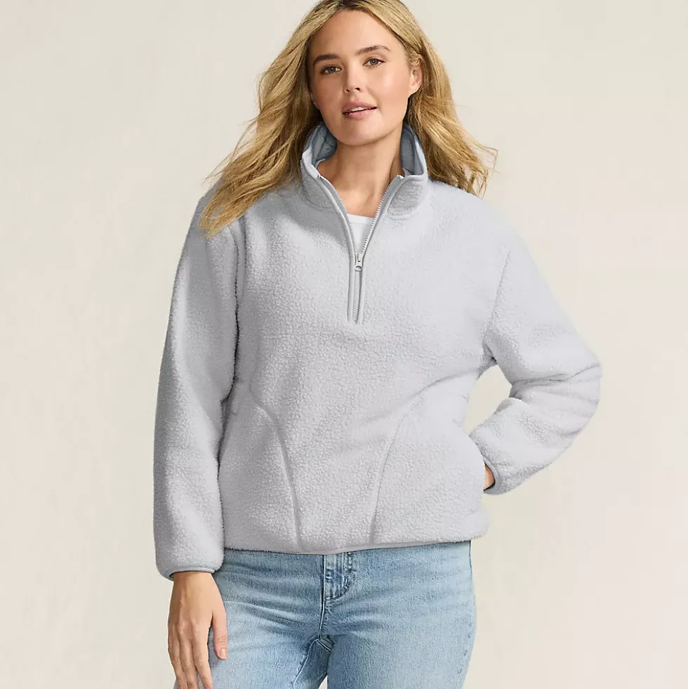 Women's Half Zip Cozy Sherpa Fleece Pullover