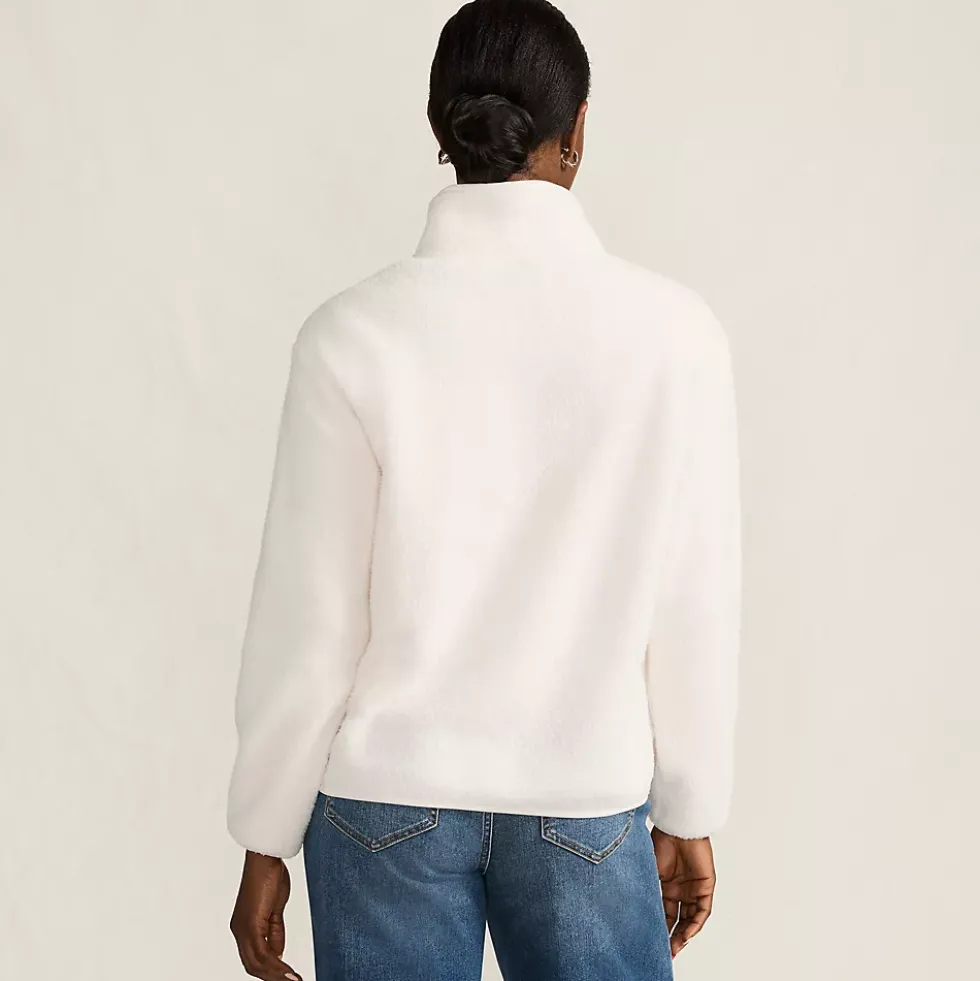 Women's Half Zip Cozy Sherpa Fleece Pullover