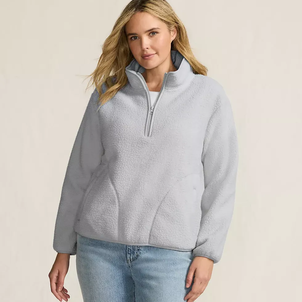 Women's Half Zip Cozy Sherpa Fleece Pullover