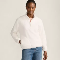 Women's Half Zip Cozy Sherpa Fleece Pullover