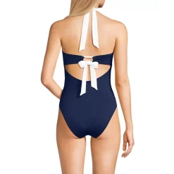 Women's Halter Cut Out High Leg One Piece Swimsuit