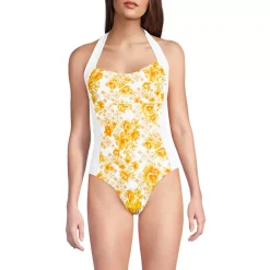 Women's Halter Cut Out High Leg One Piece Swimsuit