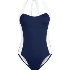 Women's Halter Cut Out High Leg One Piece Swimsuit