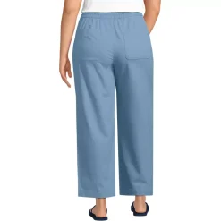 Women's Herringbone Chino High Rise Relaxed Straight Drawstring Ankle Pants