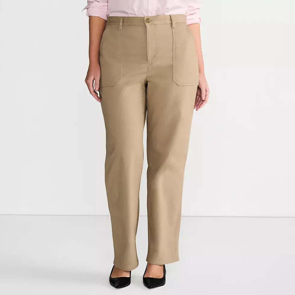Women's Herringbone Chino High Rise Utility Pants