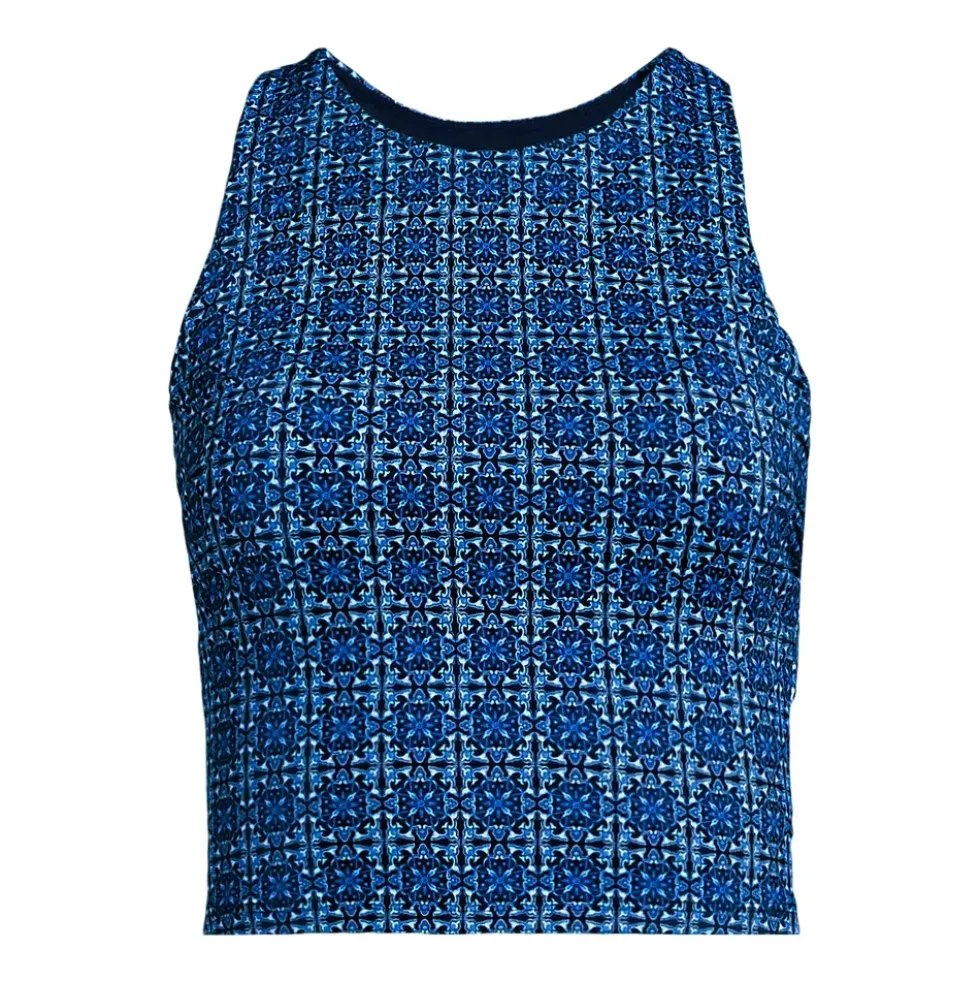 Women's High Neck Racerback Midkini Top