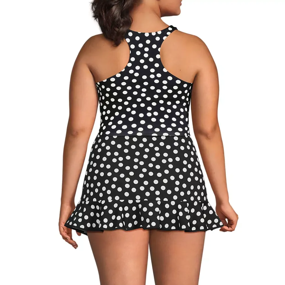 Women's High Neck Racerback Midkini Top