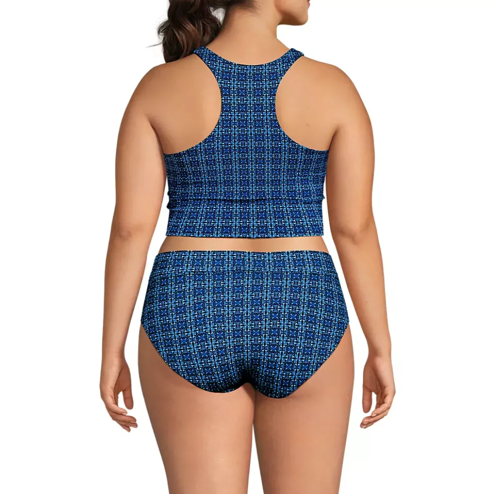 Women's High Neck Racerback Midkini Top