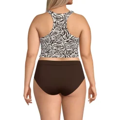 Women's High Neck Racerback Midkini Top