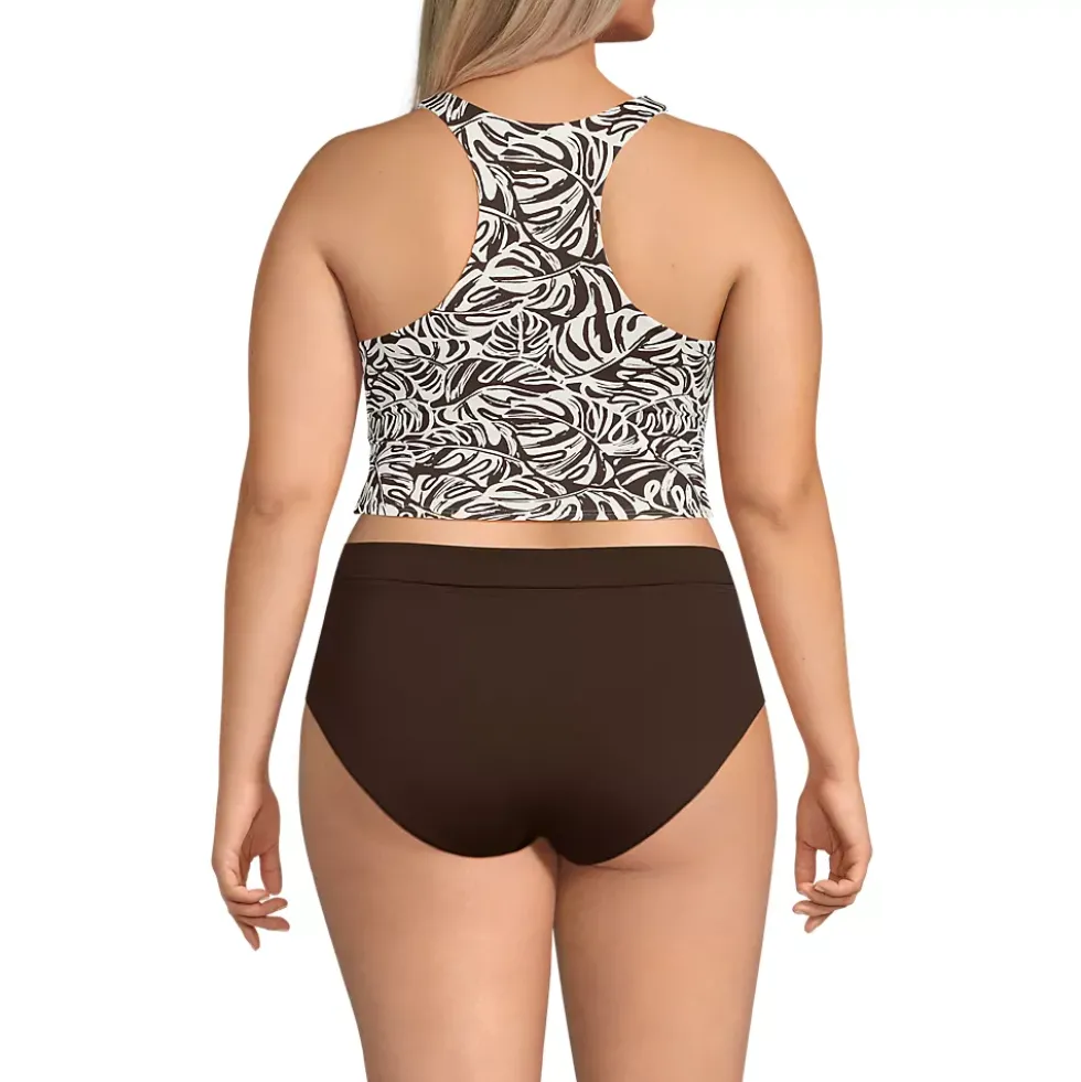 Women's High Neck Racerback Midkini Top