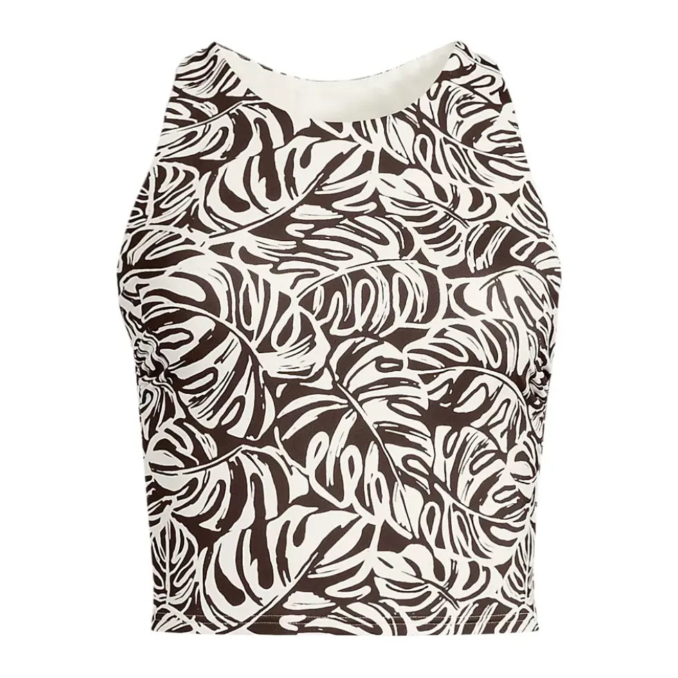 Women's High Neck Racerback Midkini Top