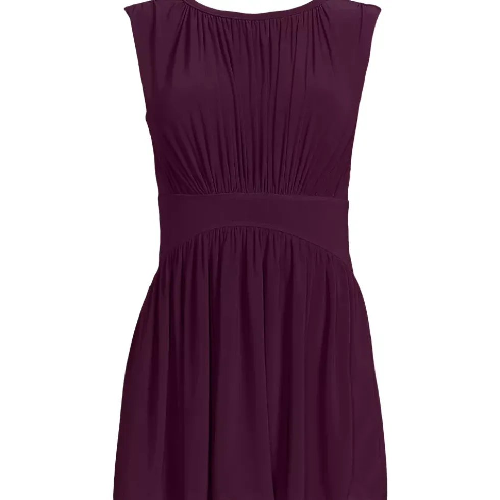 Women's High Neck Ruched Swim Dress