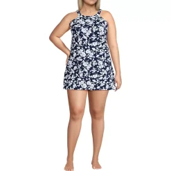 Women's High Neck Swim Dress Swimsuit