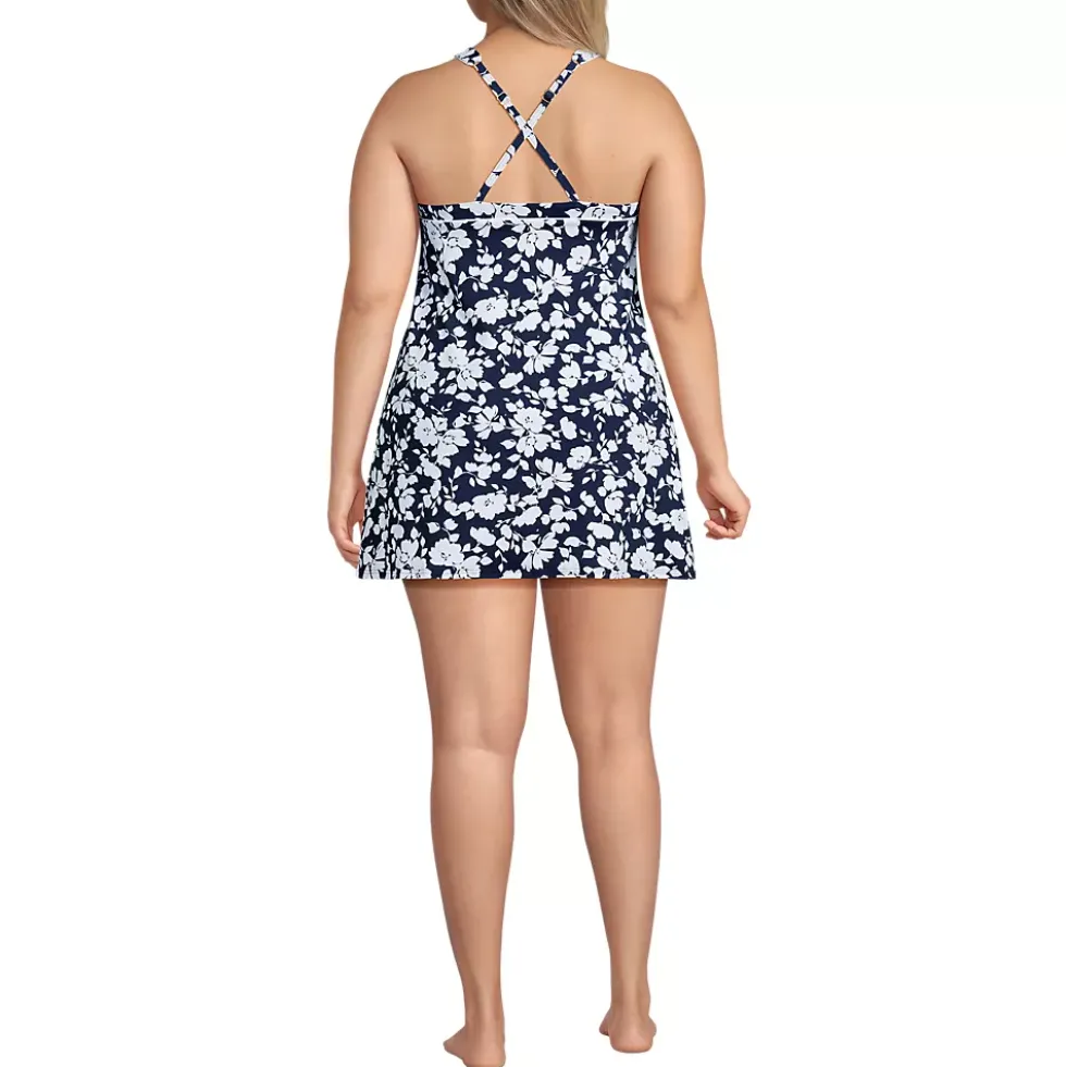 Women's High Neck Swim Dress Swimsuit