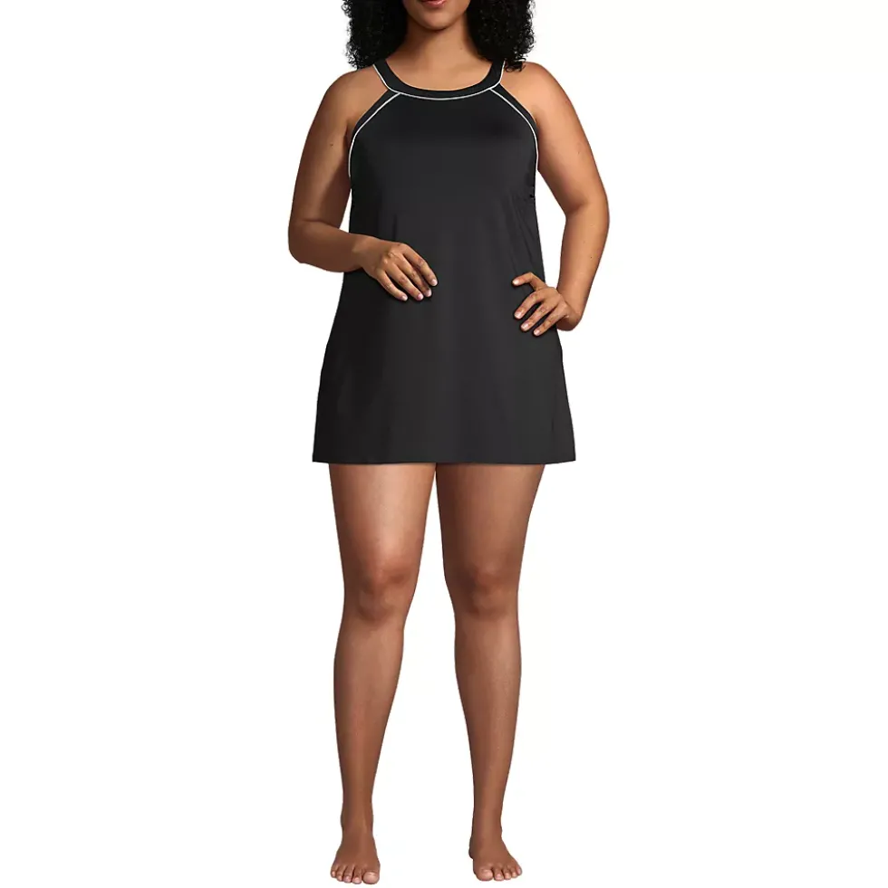 Women's High Neck Swim Dress Swimsuit