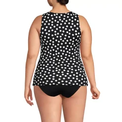 Women's High Neck UPF 50 Sun Protection Modest Tankini Swimsuit Top