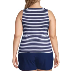 Women's High Neck UPF 50 Sun Protection Modest Tankini Swimsuit Top