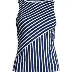Women's High Neck UPF 50 Sun Protection Modest Tankini Swimsuit Top