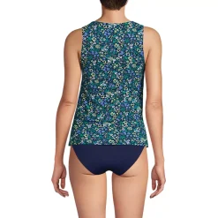 Women's High Neck UPF 50 Sun Protection Modest Tankini Swimsuit Top