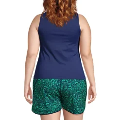 Women's High Neck UPF 50 Sun Protection Modest Tankini Swimsuit Top