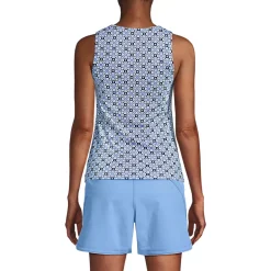 Women's High Neck UPF 50 Sun Protection Modest Tankini Swimsuit Top