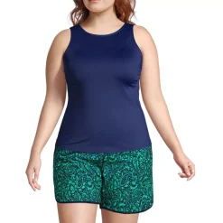 Women's High Neck UPF 50 Sun Protection Modest Tankini Swimsuit Top