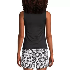 Women's High Neck UPF 50 Sun Protection Modest Tankini Swimsuit Top