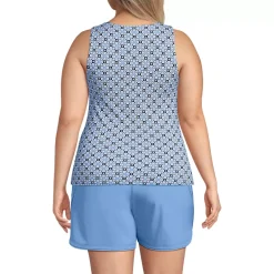 Women's High Neck UPF 50 Sun Protection Modest Tankini Swimsuit Top