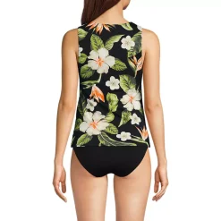 Women's High Neck UPF 50 Sun Protection Modest Tankini Swimsuit Top