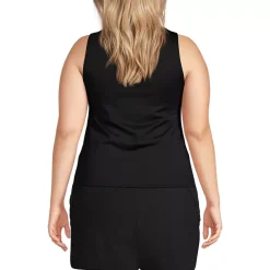 Women's High Neck UPF 50 Sun Protection Modest Tankini Swimsuit Top