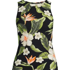 Women's High Neck UPF 50 Sun Protection Modest Tankini Swimsuit Top