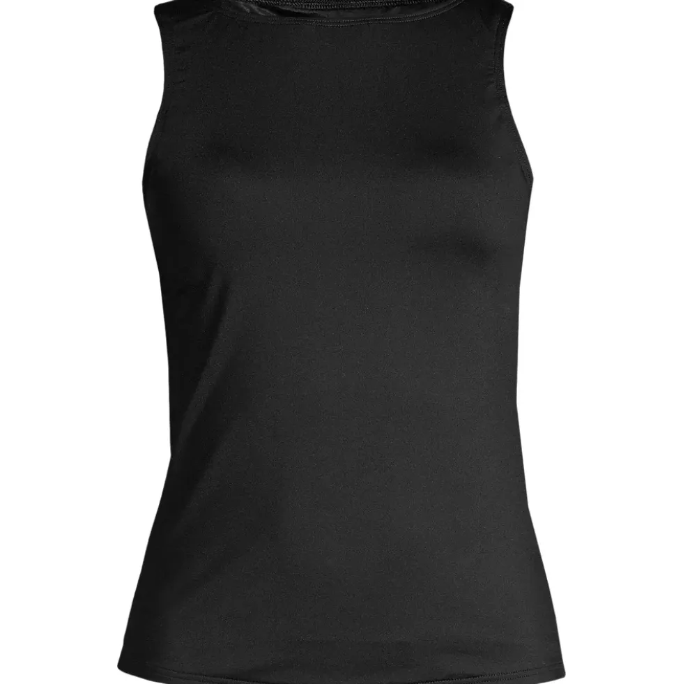 Women's High Neck UPF 50 Sun Protection Modest Tankini Swimsuit Top