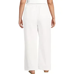 Women's High Ridge Twill Pull On Pleated Wide Leg Pants