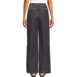 Women's High Ridge Twill Pull On Pleated Wide Leg Pants