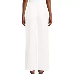 Women's High Ridge Twill Pull On Pleated Wide Leg Pants