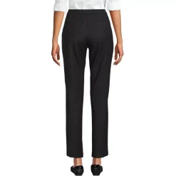 Women's High Rise Bi Stretch Pintuck Pencil Ankle Pants