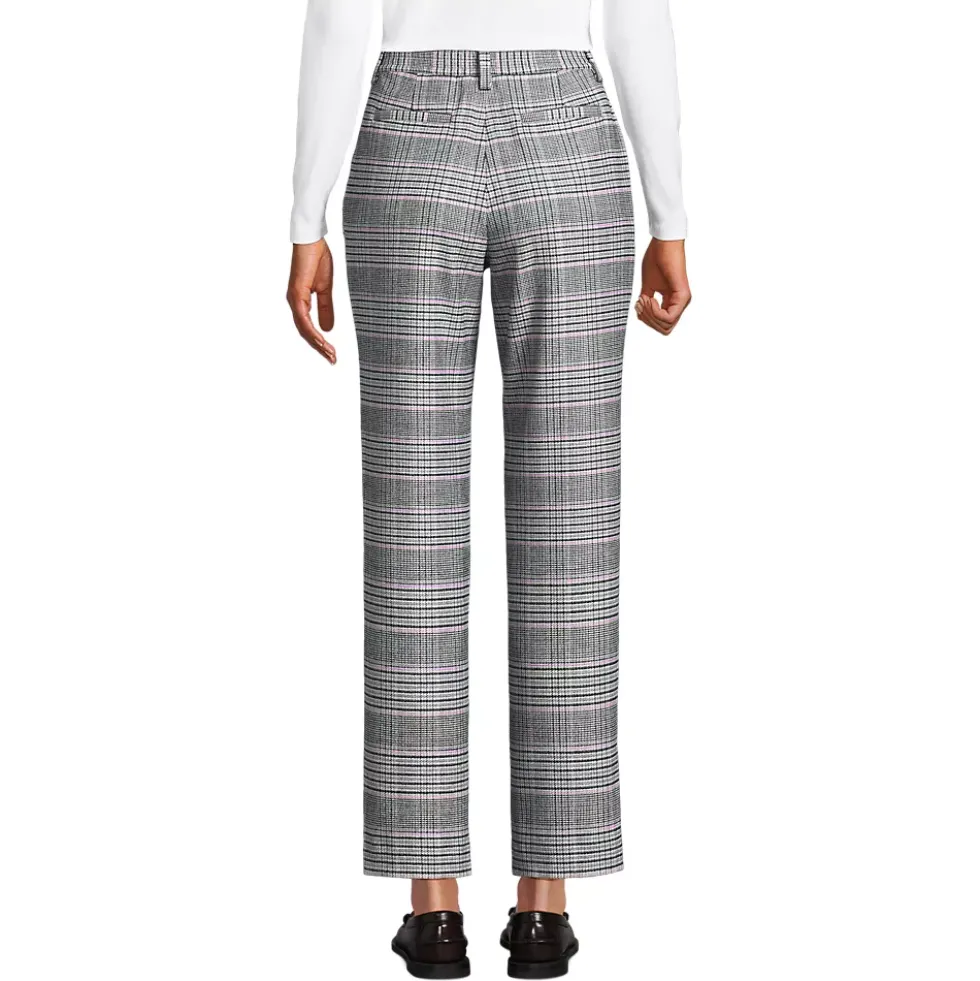 Women's High Rise Brushed Flannel Tapered Ankle Pants