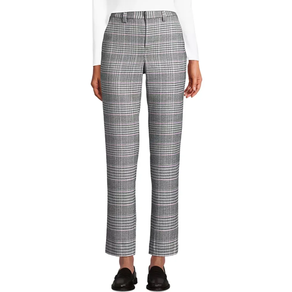 Women's High Rise Brushed Flannel Tapered Ankle Pants