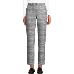 Women's High Rise Brushed Flannel Tapered Ankle Pants