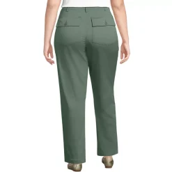 Women's High Rise Chino Utility Straight Leg Pants
