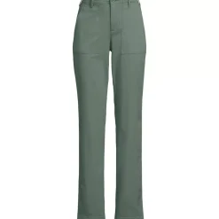 Women's High Rise Chino Utility Straight Leg Pants