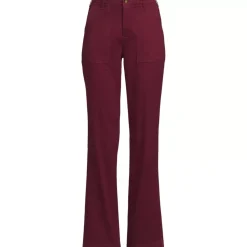Women's High Rise Chino Utility Straight Leg Pants