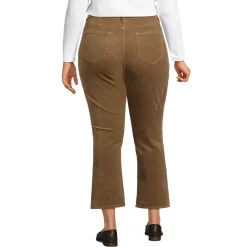 Women's High Rise Corduroy Kick Crop Pants