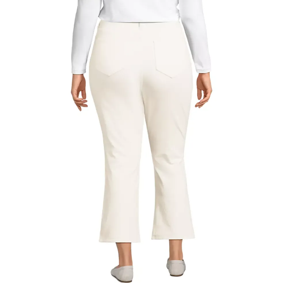 Women's High Rise Corduroy Kick Crop Pants