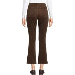 Women's High Rise Corduroy Kick Crop Pants