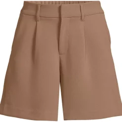 Women's High Rise Pleated Crepe 7