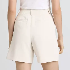Women's High Rise Pleated Crepe 7