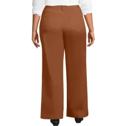 Women's High Rise 5 Pocket Wide Leg Chino Pants