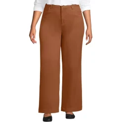 Women's High Rise 5 Pocket Wide Leg Chino Pants