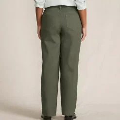 Women's High Rise 5 Pocket Wide Leg Chino Pants